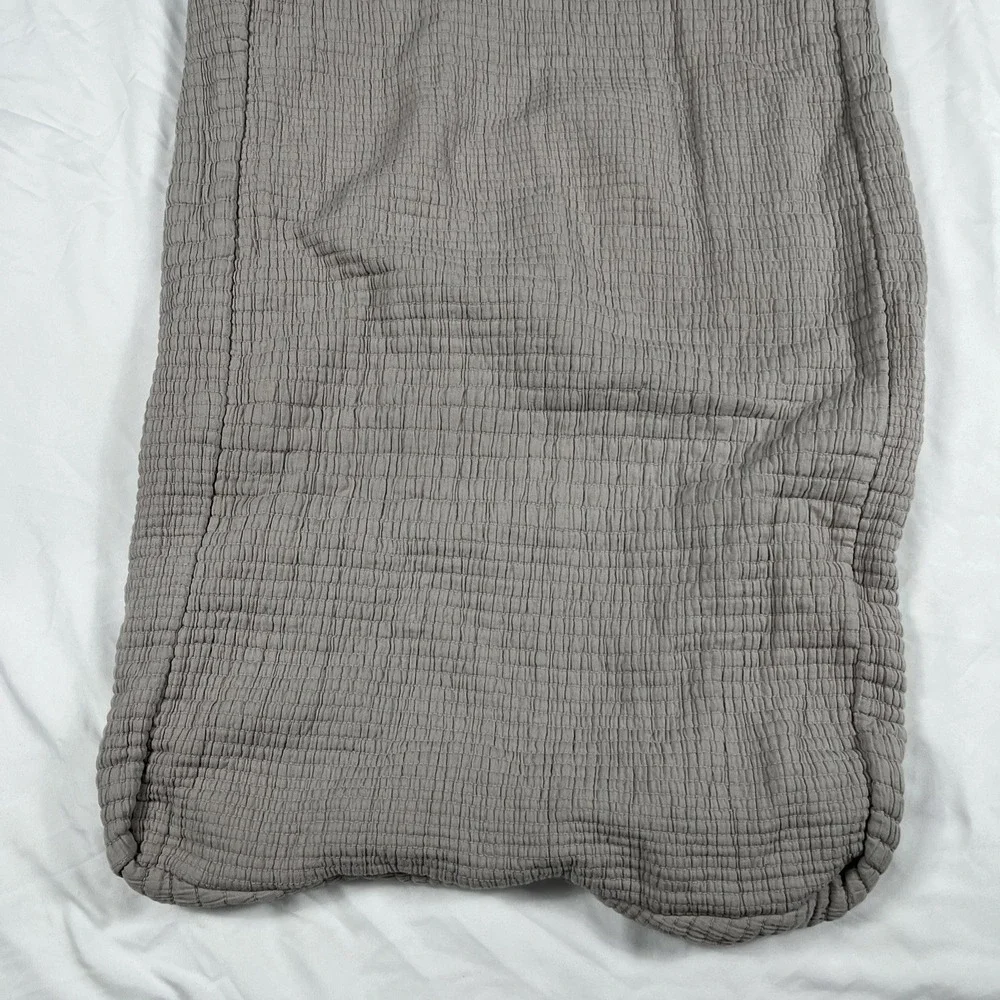 POTTERY BARN KIDS West‎ Elm Cotton Matelasse Changing Pad Cover Gray